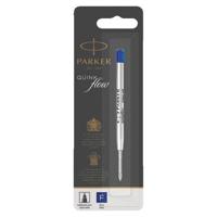 Balpenvulling Parker Quinkflow fijn blauw blister à 1 stuk