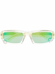 Jacquemus lunettes de soleil Les Lunettes 97 à monture rectangulaire - Vert