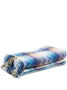 Missoni Home couverture signature à motif zigzag - Bleu