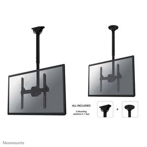 Neomounts NM-C440BLACK TV-plafondbeugel 81,3 cm (32) - 152,4 cm (60) Kantelbaar en zwenkbaar