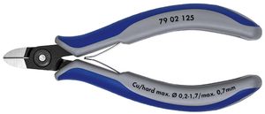 Knipex Precisie elektronica-zijsnijtang gebruineerd met meer-componentengrepen 125 mm - 7902125