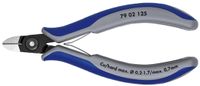 Knipex Precisie elektronica-zijsnijtang gebruineerd met meer-componentengrepen 125 mm - 7902125