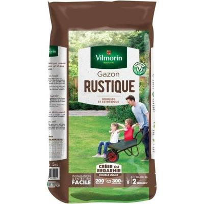VILMORIN graszaad - Rustieke zak van 5 kg - Meerjarig, dicht, robuust en aantrekkelijk