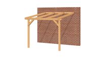 YARD Outdoor OBLIQUE Veranda Schuin dak - 300x350 cm Douglashout- Schuin dak- - YARD Outdoor