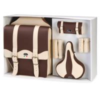 Selle Monte Grappa Monte grappa set vintage smg 4-delig leer bruin/creme