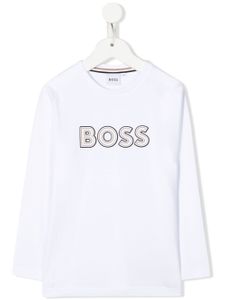 BOSS Kidswear t-shirt à manches longues - Blanc