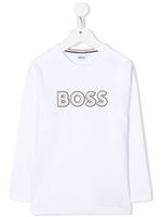 BOSS Kidswear t-shirt à manches longues - Blanc