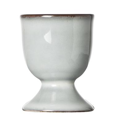 Cosy & Trendy Eierdopje - aardewerk - lichtgrijs - 5 cm - Houders voor gekookte eieren