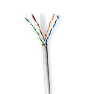 Netwerk Kabel Rol | CAT6 | Solid | U/UTP | CCA | 100.0 m | Binnenshuis | Rond | PVC | Grijs