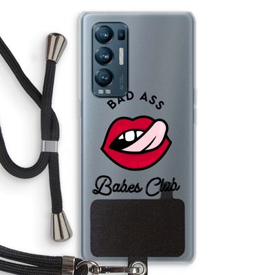 Badass Babes Club: Oppo Find X3 Neo Transparant Hoesje met koord