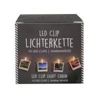 Lichtslinger - met LED knijpertjes - 150 cm - Kerstkaarten ophangen - 150 cm - Lichtsnoeren