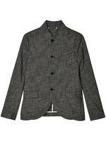 Charles Jeffrey Loverboy blazer en tweed à simple boutonnage - Gris