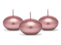 Drijvende Kaars Metallic Rose Goud (50st)