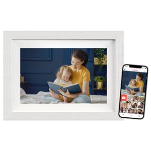 Braun Phototechnik DigiFrame 10W WiFi Digitale WiFi-fotolijst 25.7 cm 10.1 inch Energielabel: C (A - G) 1280 x 800 Pixel 32 GB Wit