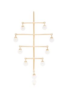 Persée boucles d'oreilles en or 18ct à perles - Yellow GOLD PEARL