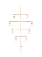 Persée boucles d'oreilles en or 18ct à perles - Yellow GOLD PEARL
