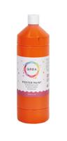 Plakkaatverf qrea oranje 1000ml | 6 stuks