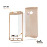 Samsung S9 Full Body 360 Super Thin Case Cover Hoesje Goud - thumbnail
