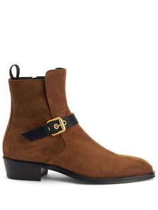 Giuseppe Zanotti bottines Jhonny en cuir - Marron