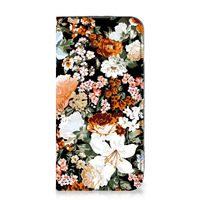 Smart Cover voor iPhone 14 Dark Flowers