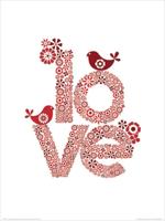 Kunstdruk Valentina Ramos - Red Love 30x40cm