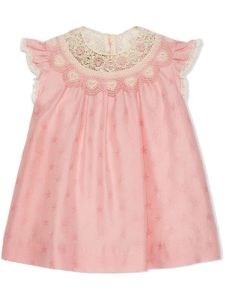 Gucci Kids robe à logo GG - Rose