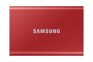 Samsung externe ssd t7 usb type c kleur rood 2 tb