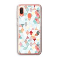 Gekleurde driehoekjes pastel: Samsung Galaxy A20e Transparant Hoesje