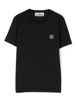 Stone Island Junior Compass-motif cotton T-Shirt - Noir