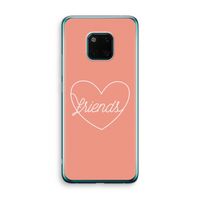 Friends heart: Huawei Mate 20 Pro Transparant Hoesje