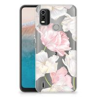 Nokia C21 Plus TPU Case Lovely Flowers - thumbnail