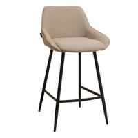 Bronx71 Scandinavische barkruk Lova gerecyclede stof taupe 68 cm -