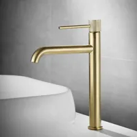 Zwarte Wastafelkraan | Messing | Enkele Handgreep - Modern & Elegant