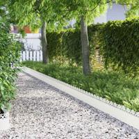 VidaXL Gazonranden 30 pcs wit 103 x 0,05 x 22 cm staal