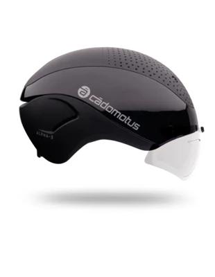 Cadomotus Alpha 3+ Aero Schaatshelm Met Shield En Visor (zwart) Zwart S/m