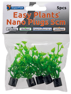 Superfish Easy Plants Nano Plug 5cm - Set van 5 Mini Aquariumplantjes voor Nano Aquaria
