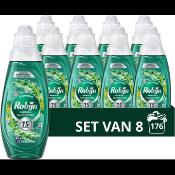 Robijn Advanced Quickwash Vloeibaar Wasmiddel Spring Blossom 8 x 22 wasbeurten bij Jumbo