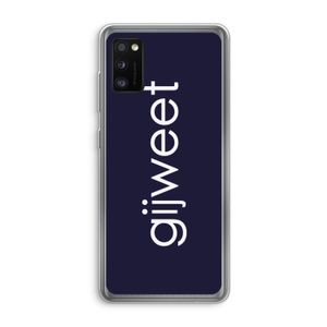 Gijweet: Samsung Galaxy A41 Transparant Hoesje