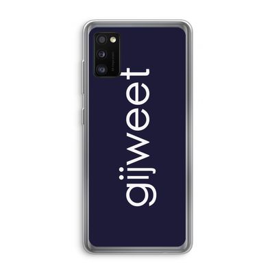 Gijweet: Samsung Galaxy A41 Transparant Hoesje