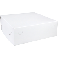 Zwanenhals/ verzenddoos | karton | 30x30x10cm | duplex | wit | 50 stuks