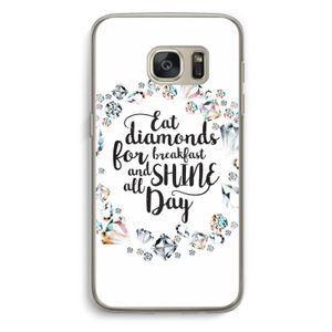 Diamonds: Samsung Galaxy S7 Transparant Hoesje