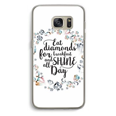 Diamonds: Samsung Galaxy S7 Transparant Hoesje