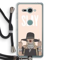 Slay All Day: Sony Xperia XZ2 Compact Transparant Hoesje met koord