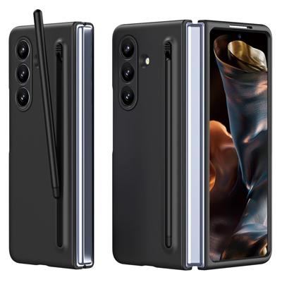 Lunso Samsung Galaxy Z Fold 7 backcover hoes met Stylus & screenprotector - Zwart