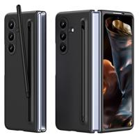 Lunso Samsung Galaxy Z Fold 7 backcover hoes met Stylus & screenprotector - Zwart