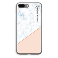 Marmer in stijl: iPhone 8 Plus Transparant Hoesje Marmer in stijl: iPhone 8 Plus Transparant Hoesje