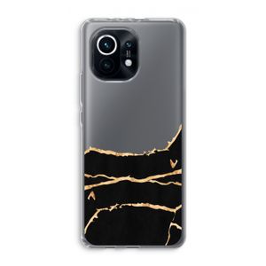 Gouden marmer: Xiaomi Mi 11 Transparant Hoesje