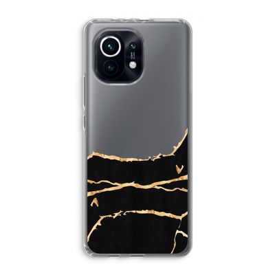 Gouden marmer: Xiaomi Mi 11 Transparant Hoesje