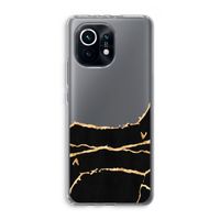Gouden marmer: Xiaomi Mi 11 Transparant Hoesje