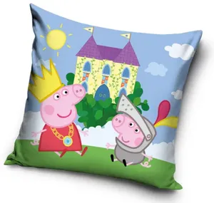 Peppa Pig kasteel sierkussen 40X40cm